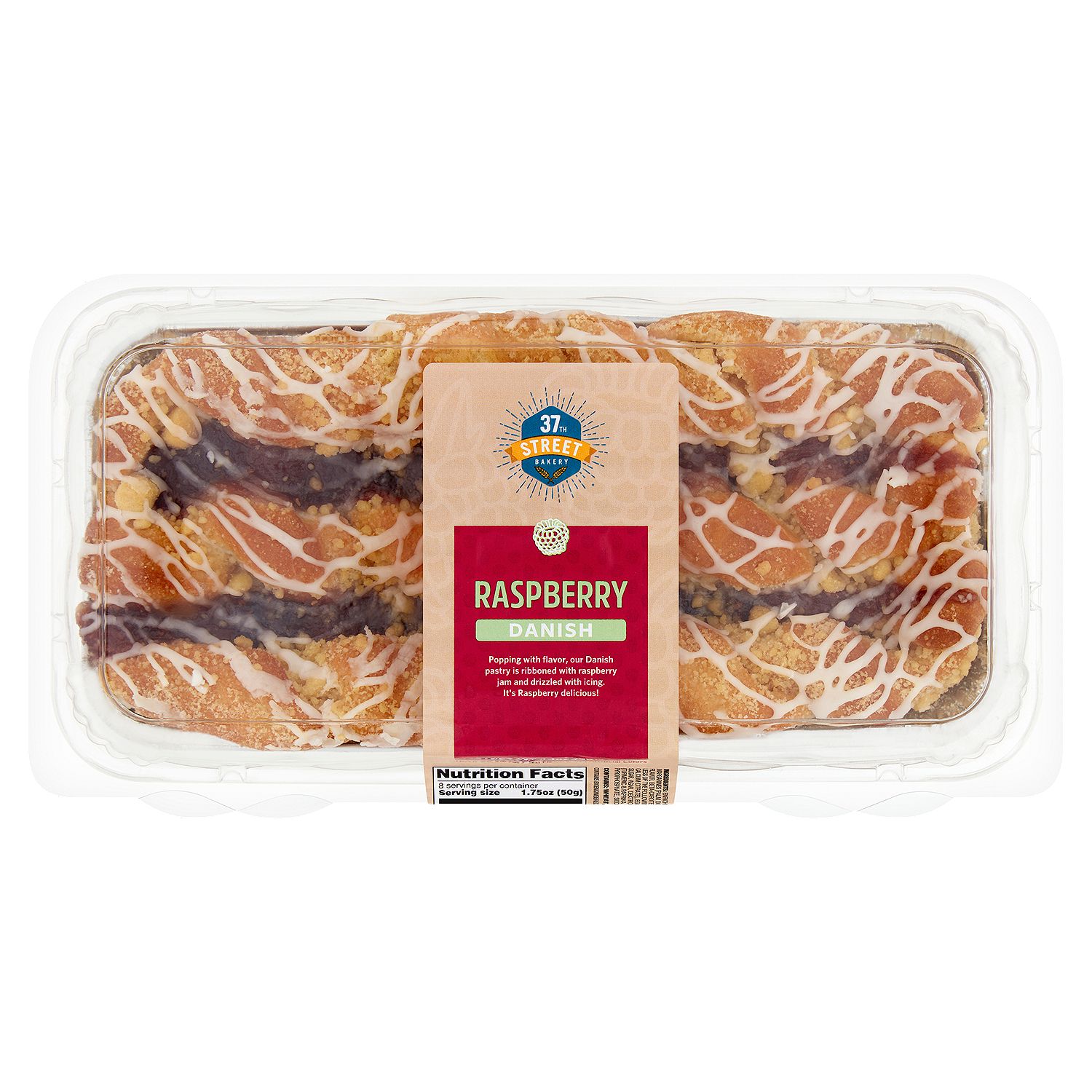 37th Street Bakery Raspberry Danish, 14 oz