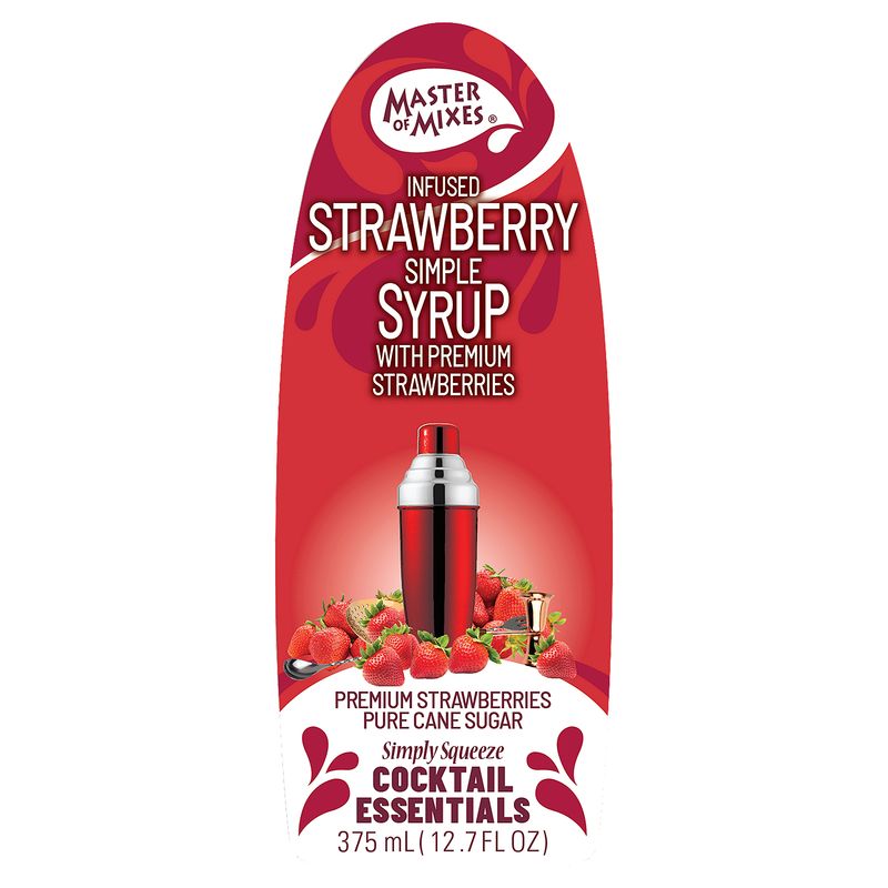 Master of Mixes Cocktail Essentials Infused Strawberry Syrup, 12.7 fl oz