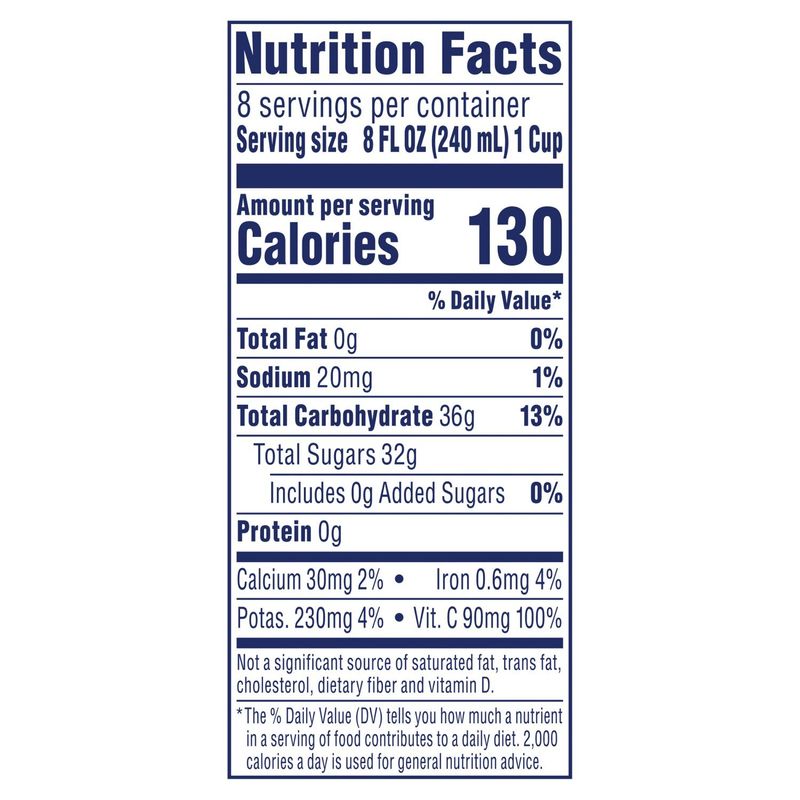 Ocean Spray Cranberry Concord Grape 100% Juice Blend, 64 fl oz