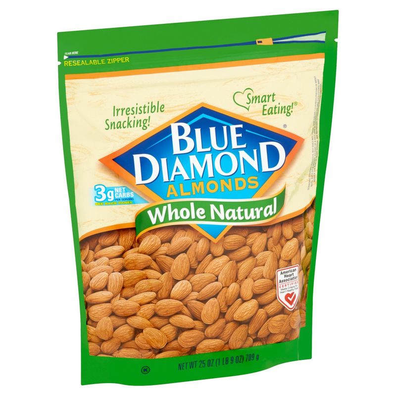 Blue Diamond Almonds Whole Natural Almonds, 25 oz