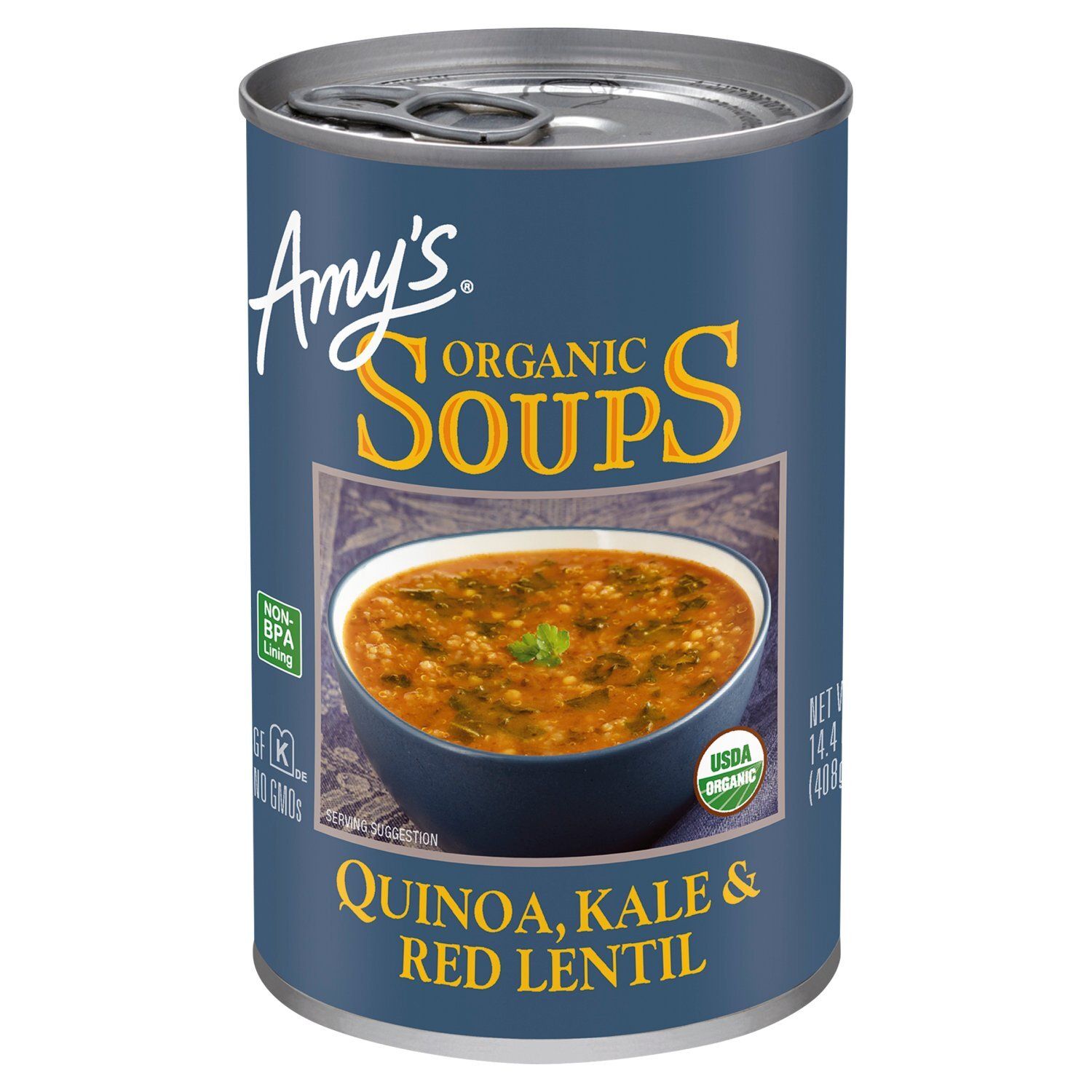 Amy's Organic Quinoa, Kale &amp; Red Lentil Soups, 14.4 oz