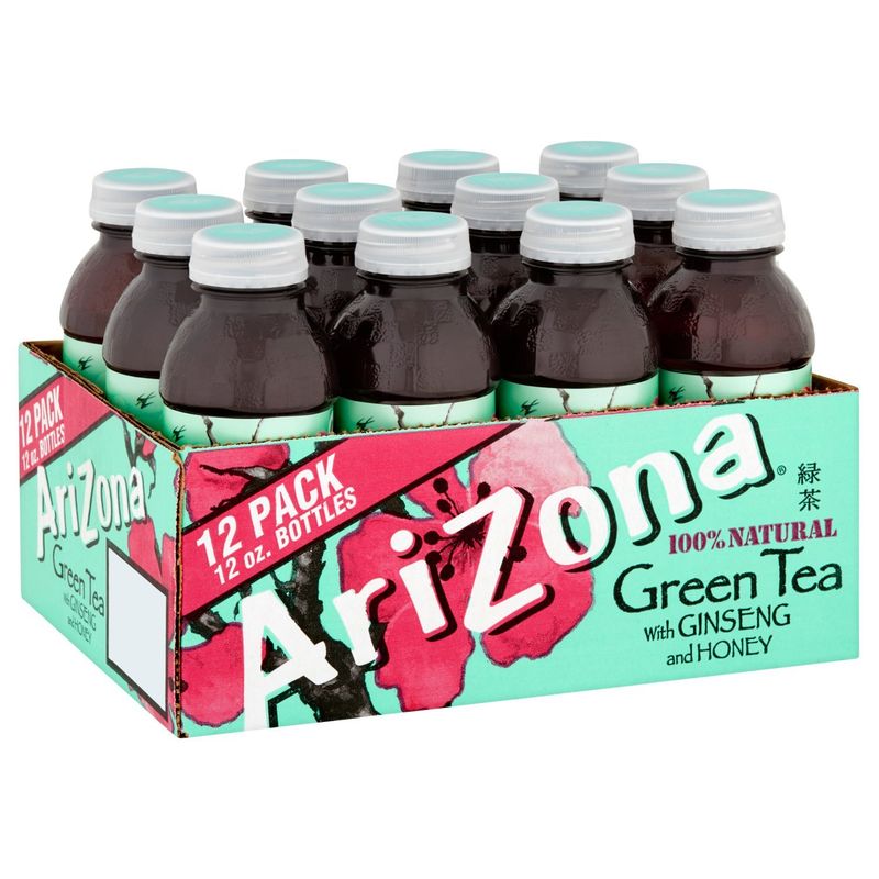 AriZona Green Tea with Ginseng and Honey, 12 oz, 12 count