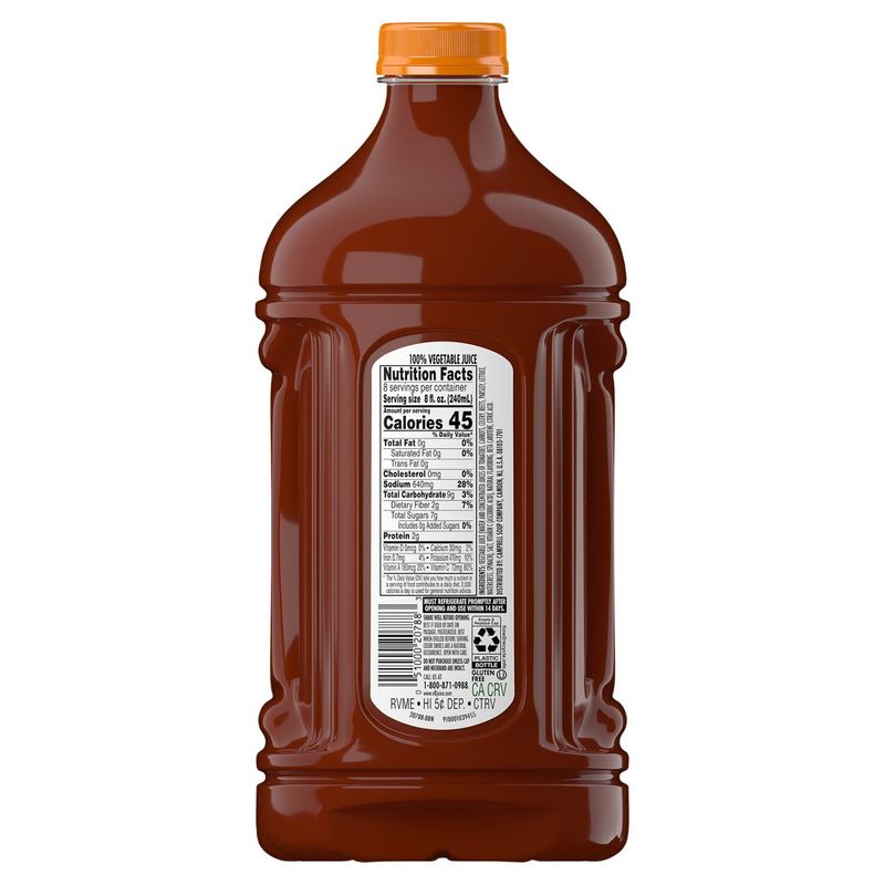 V8 Spicy Hot 100% Vegetable Juice, 64 fl oz