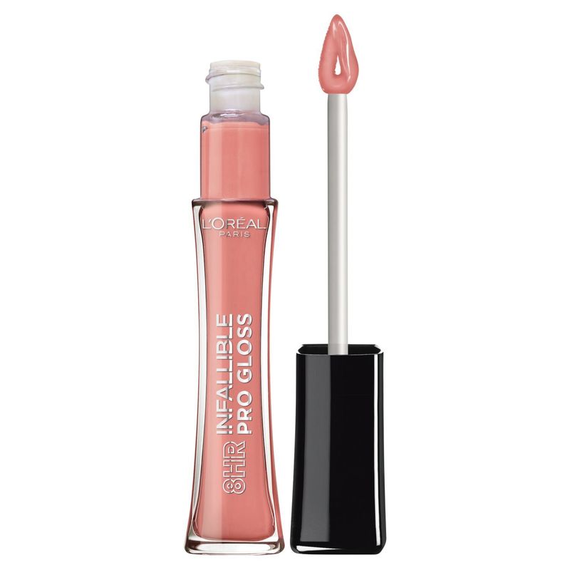 L'Oreal Paris Infallible 8 Hour Pro Lip Gloss, hydrating finish, Shell Pink, 0.21 fl. oz.