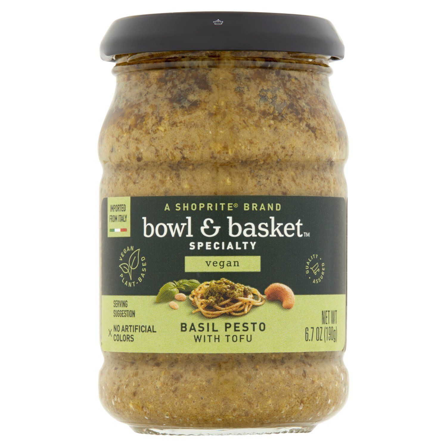 Bowl &amp; Basket Specialty Vegan Basil Pesto with Tofu, 6.7 oz