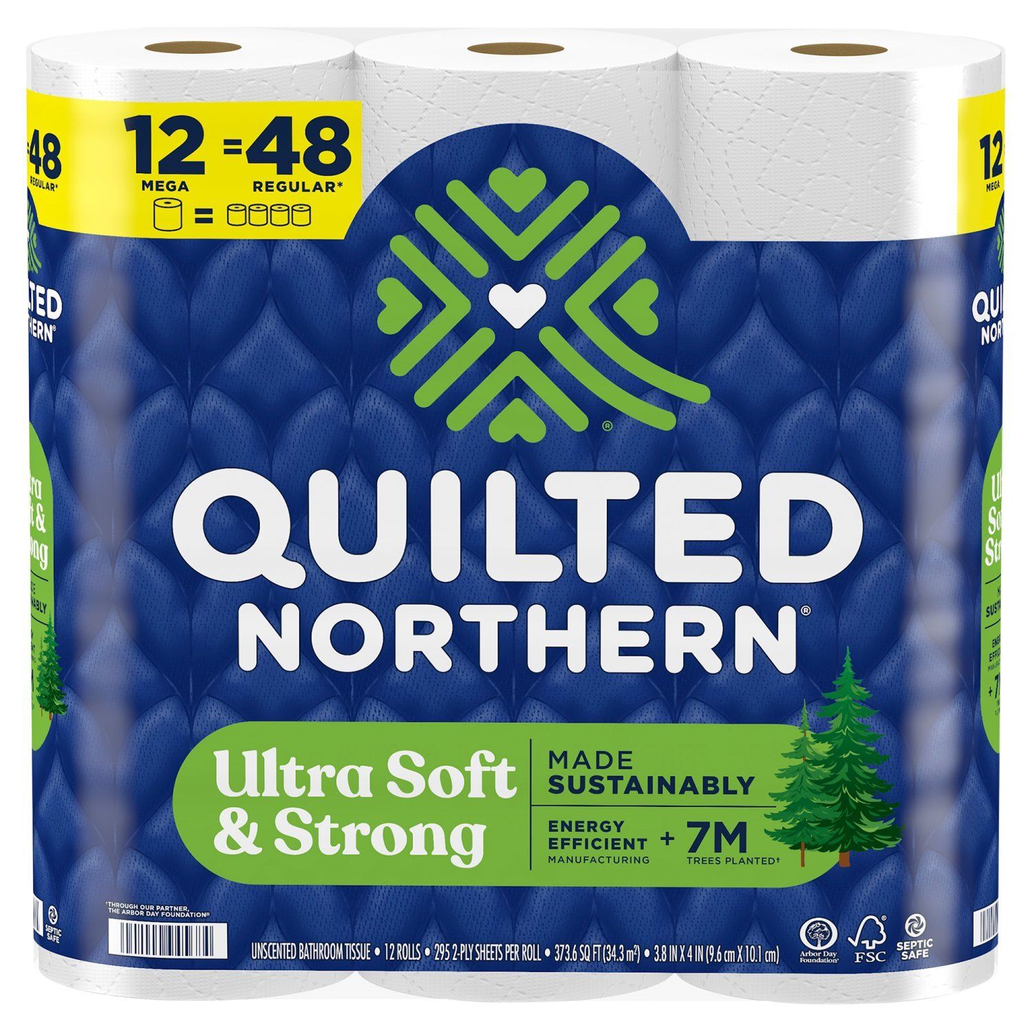 Quilted Northern Ultra Soft &amp; Strong Unscented Bathroom Tissue, 12 count