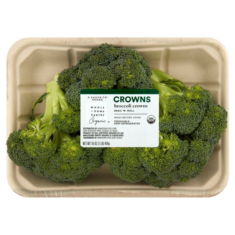 Wholesome Pantry Organic Broccoli Crowns, 1 lb