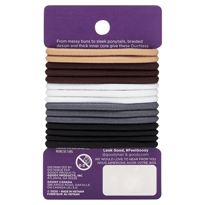 Goody Ouchless N/M Java Brown, 15 count