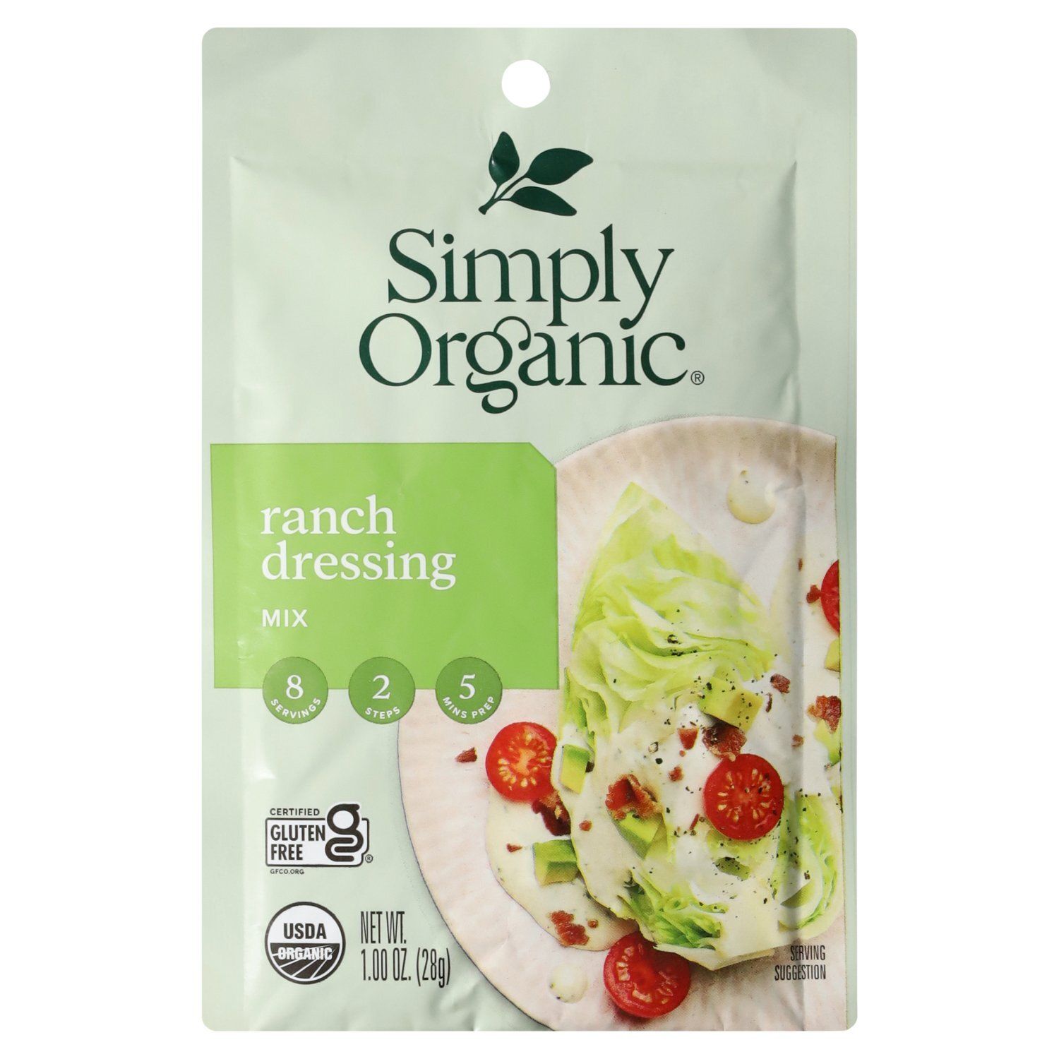 Simply Organic Ranch Dressing Mix, 1.00 oz