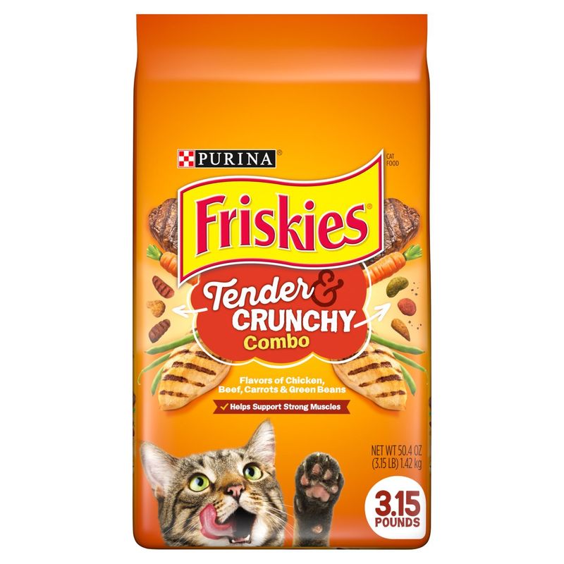 Purina Friskies Tender &amp; Crunchy Combo Cat Food, 50.4 oz