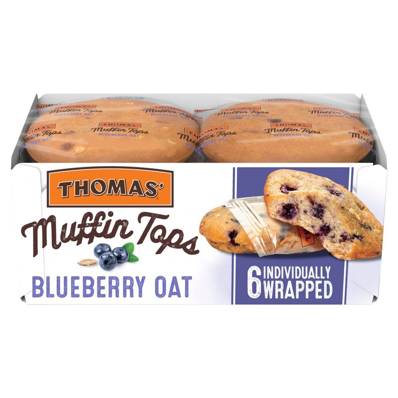 Thomas' Blueberry Oat Muffin Tops, 6 count, 10.5 oz
