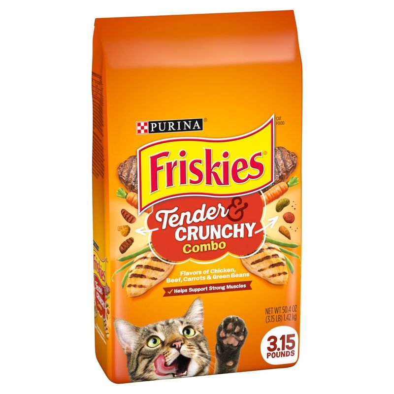 Purina Friskies Tender &amp; Crunchy Combo Cat Food, 50.4 oz