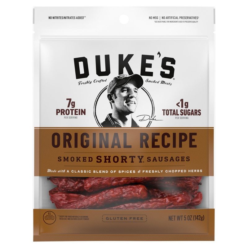 Duke's Original Recipe Smoked Shorty Sausages, 5 oz