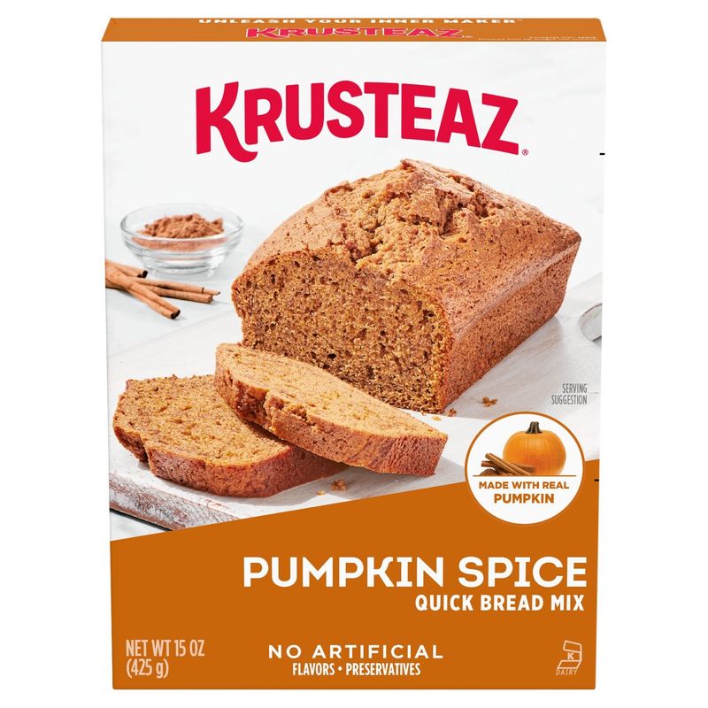 Krusteaz Pumpkin Spice Quick Bread Mix, 15 oz