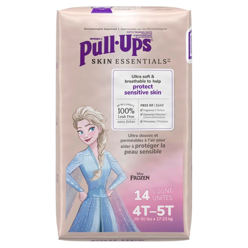 Huggies Pull-Ups Skin Essentials Disney Frozen Potty Training Pants, Size 4T-5T, 38-50 lbs, 14 count