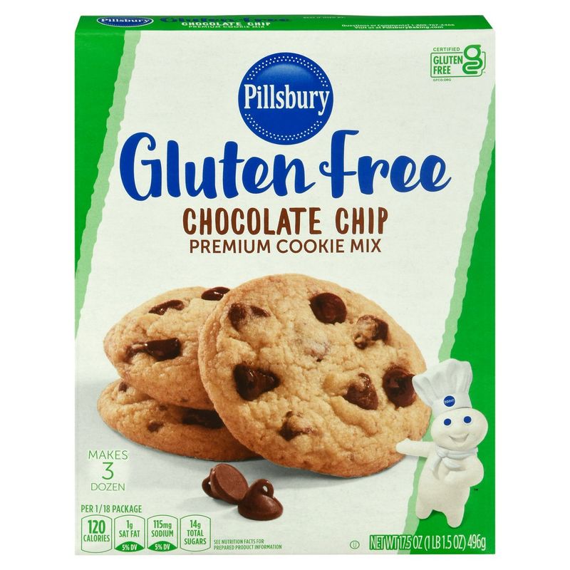 Pillsbury Gluten Free Chocolate Chip Premium Cookie Mix, 17.5 oz