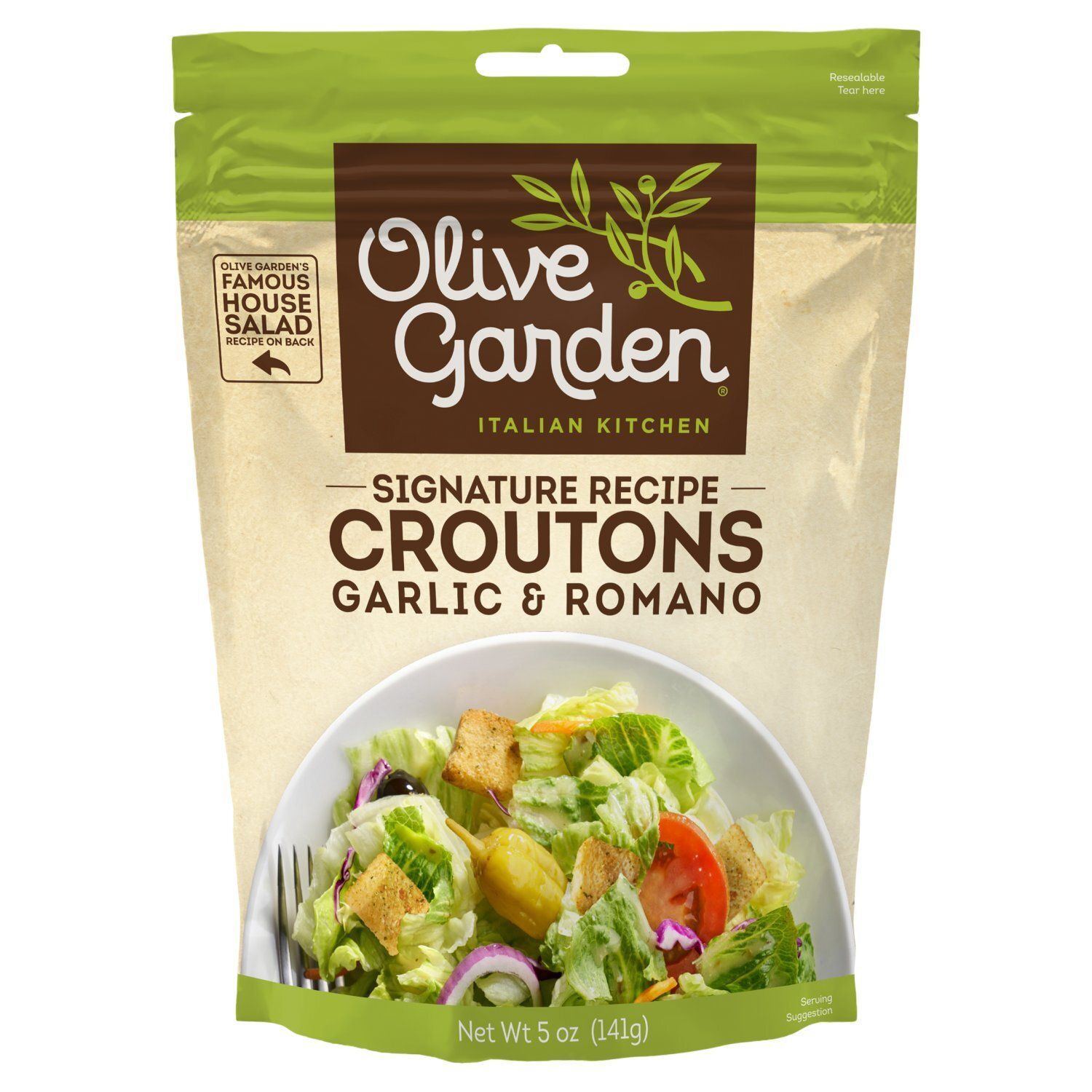 Olive Garden Italian Kitchen Signature Recipe Garlic &amp; Romano Croutons, 5 oz
