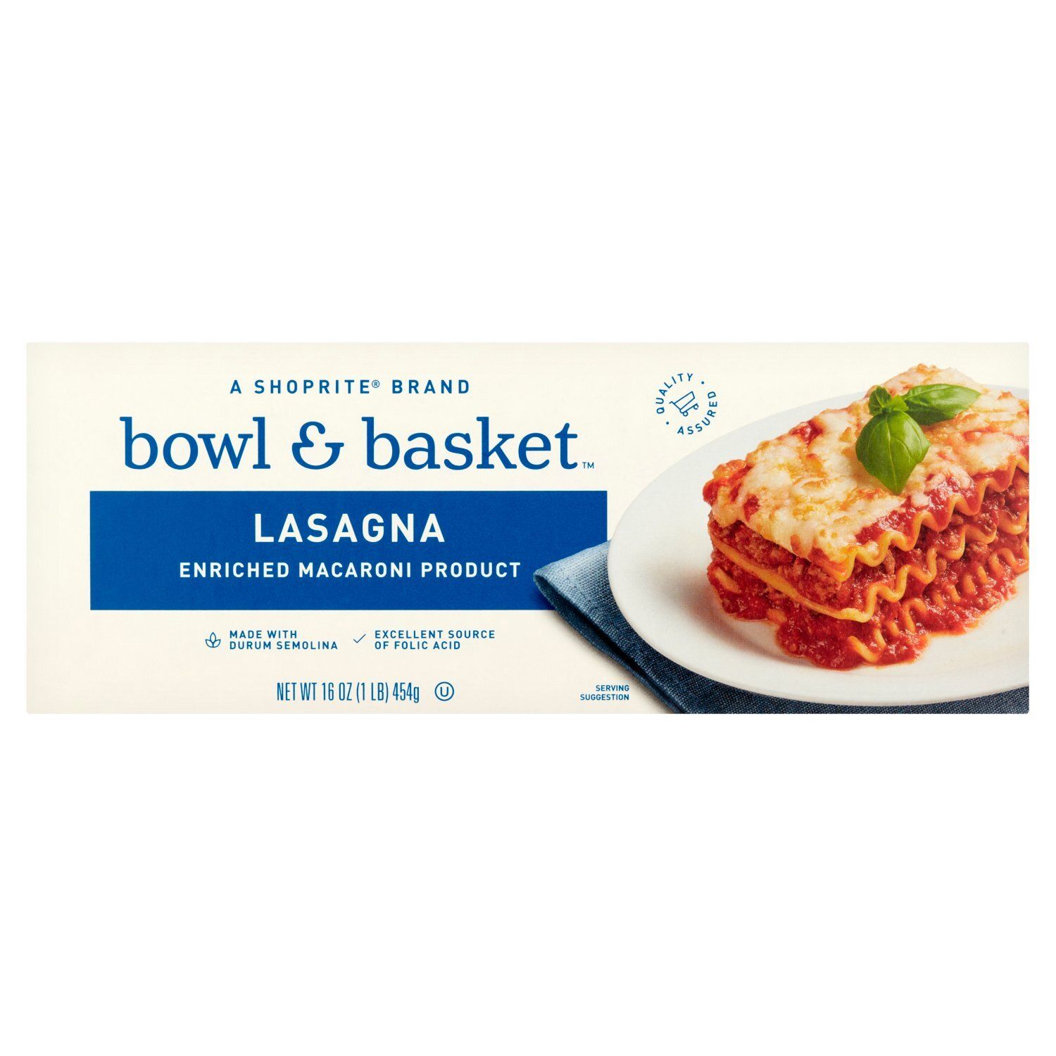 Bowl &amp; Basket Lasagna Pasta, 16 oz