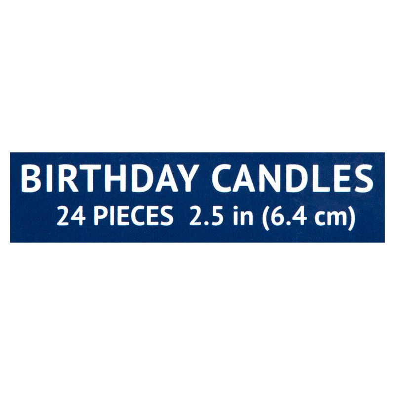 Bakery Crafts Birthday Candles, 24 count