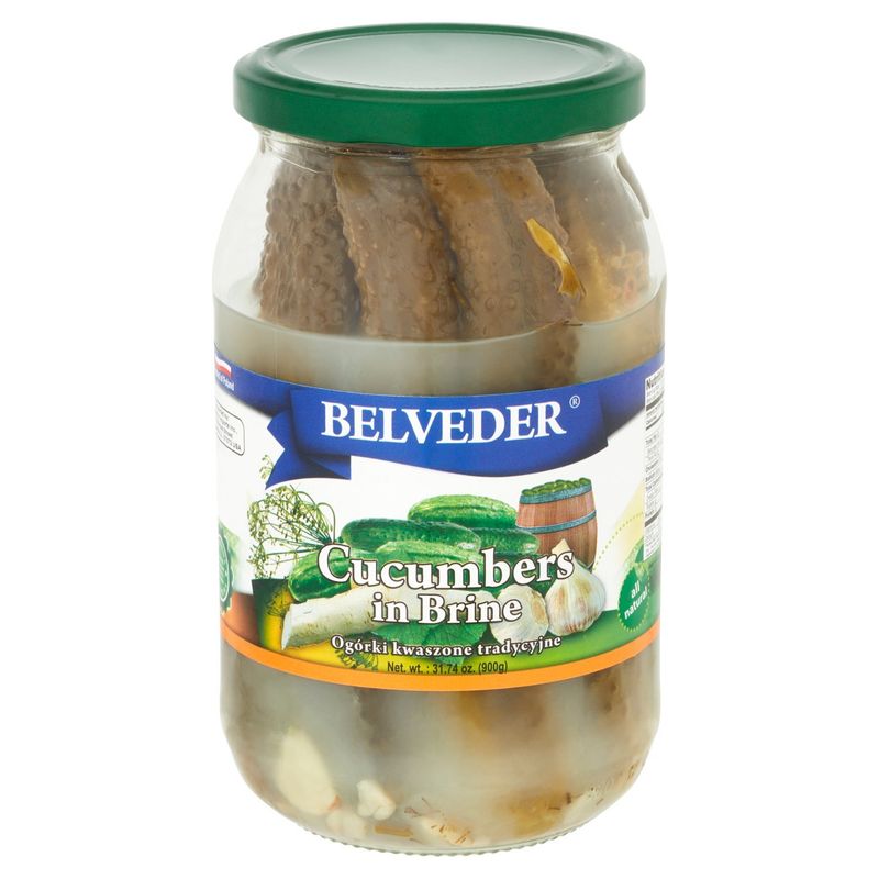 Belveder Cucumbers in Brine, 31.74 oz