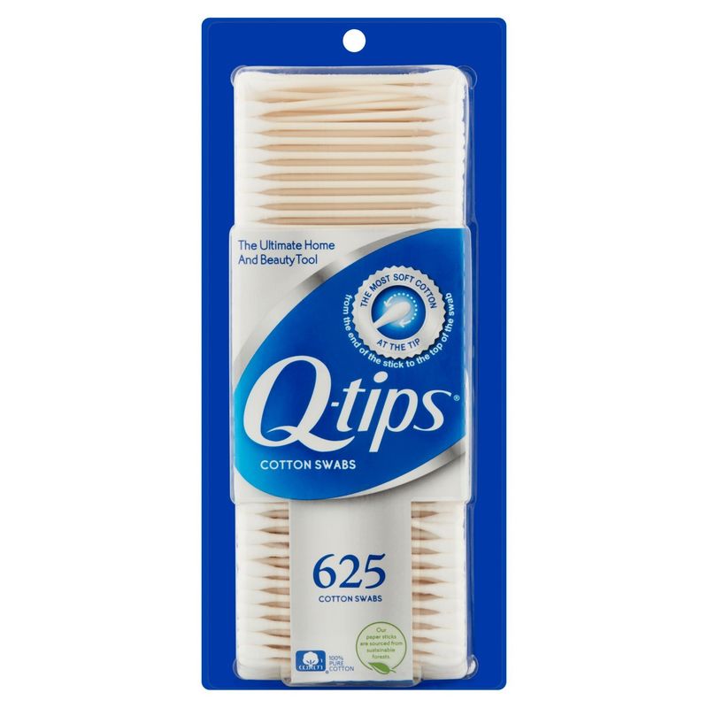 Q-tips Cotton Swabs, 625 count