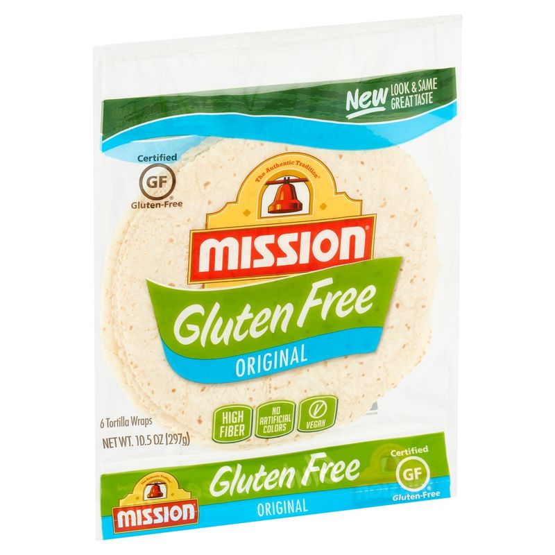 Mission Gluten Free Original Tortilla Wraps, 6 count, 10.5 oz