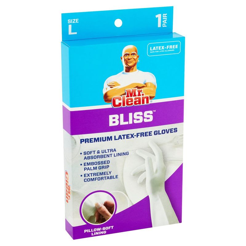 Mr. Clean Bliss Premium Latex-Free Gloves, Size L