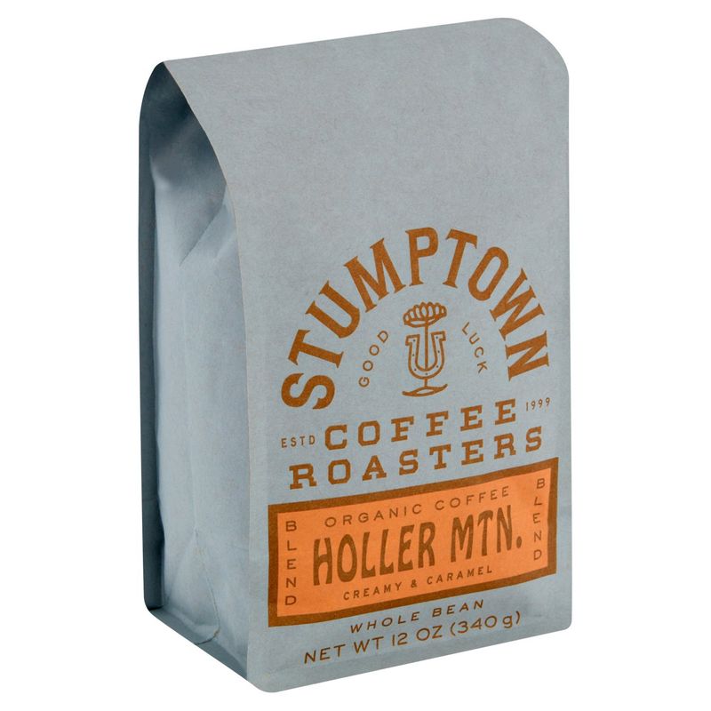 Stumptown Coffee Roasters Organic Holler Mtn. Creamy &amp; Caramel Blend Whole Bean Coffee, 12 oz