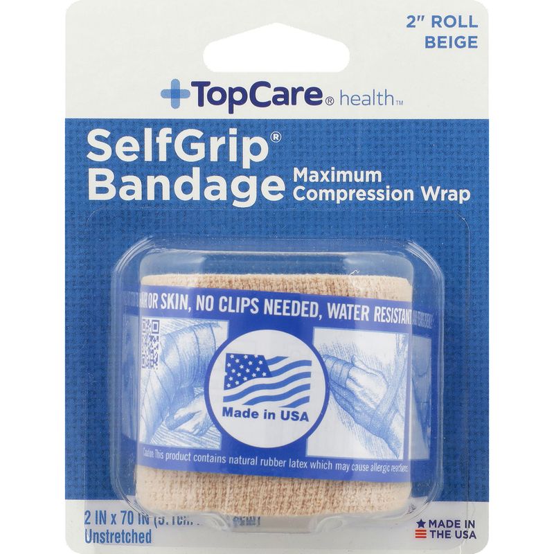 TopCare Self-Grip Bandages - 2 Inch Roll, 1 each