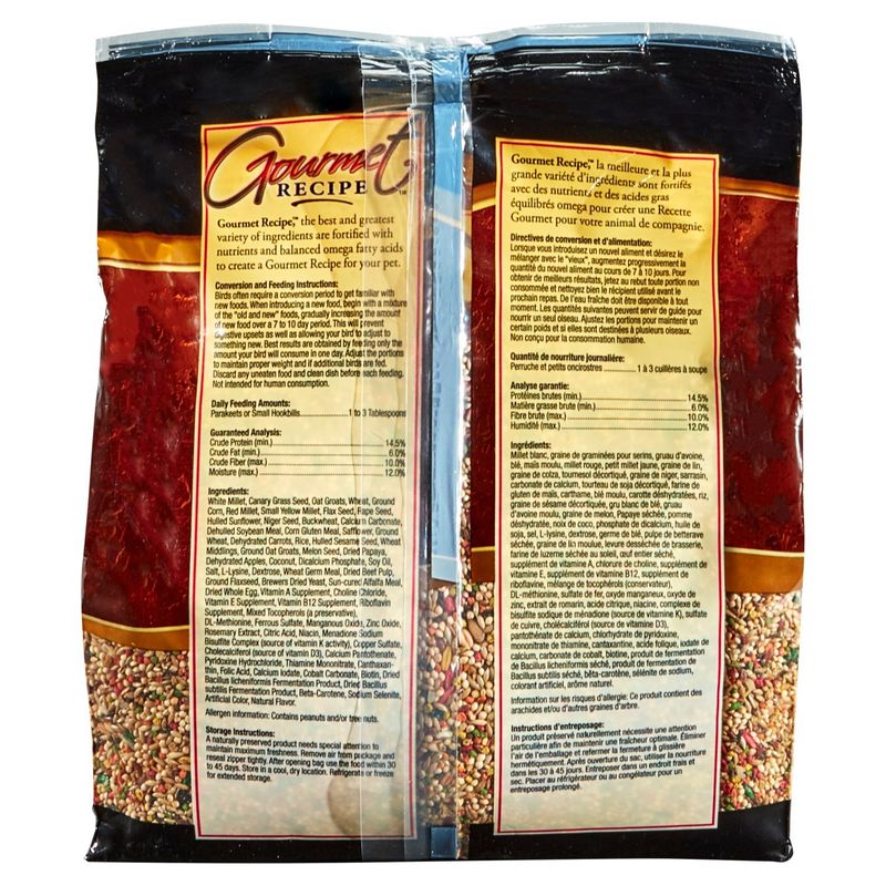 Kaytee Forti-Diet Gourmet Recipe Parakeet Food, 5 lb