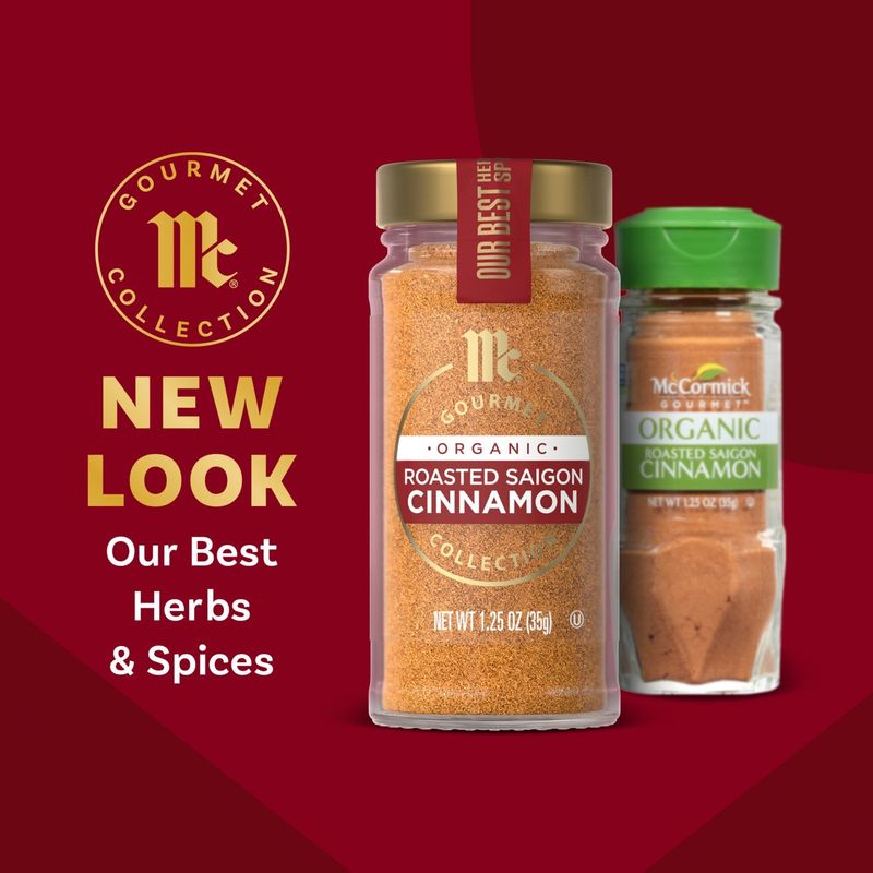 McCormick Gourmet Collection Organic Roasted Saigon Cinnamon, 1.25 oz