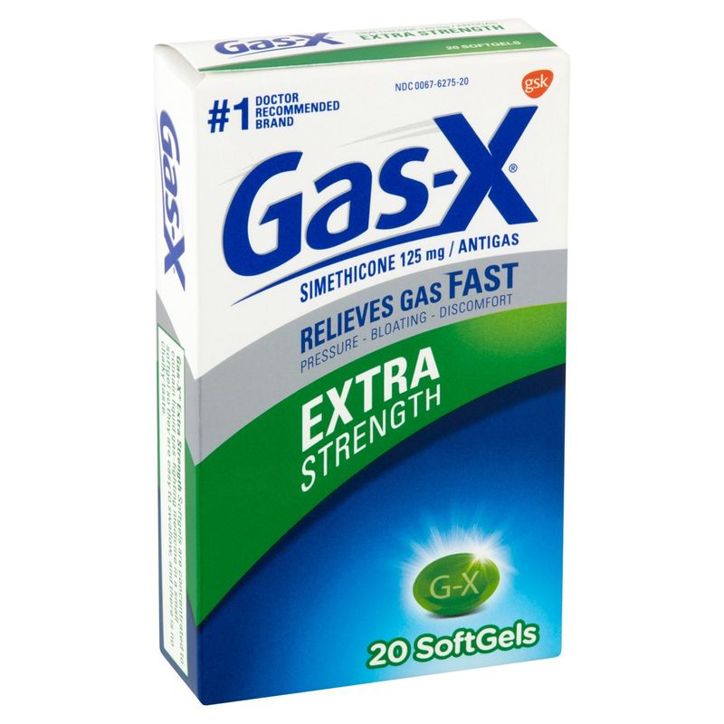 Gas-X Extra Strength Simethicone Softgels, 125 mg, 20 count