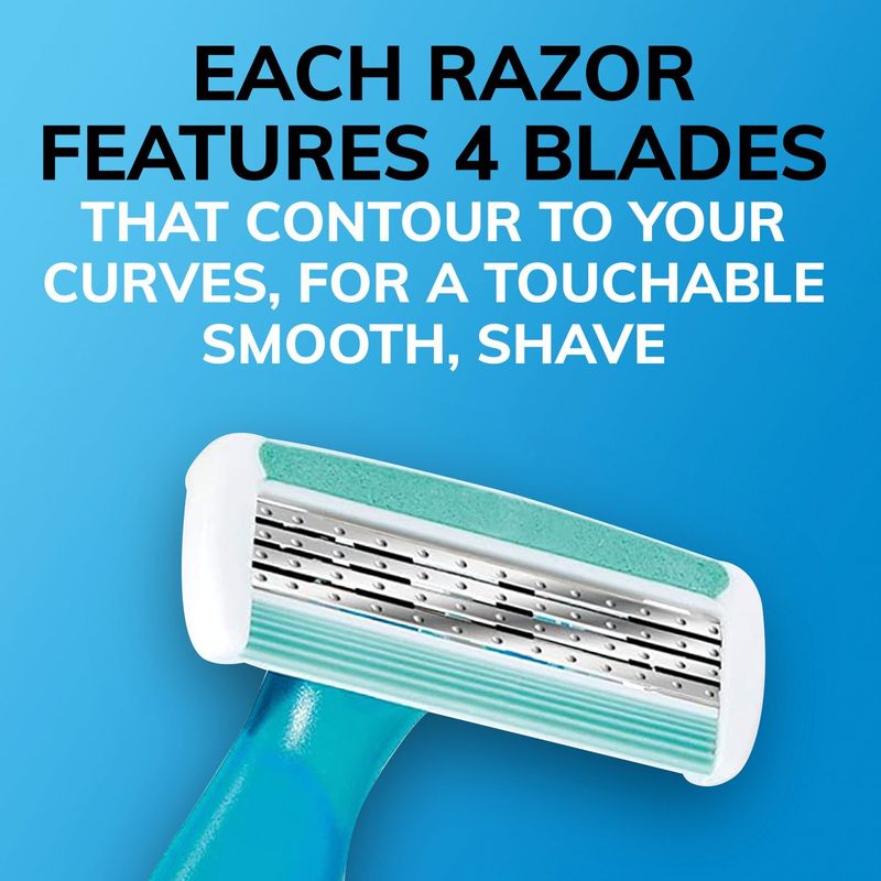 BIC Soleil Comfort 4 Blades Razors, 3 count