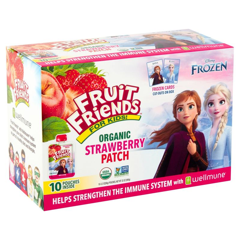 Fruit Friends Organic Strawberry Patch for Kids! Applesauce, 3.2 oz, 10 count