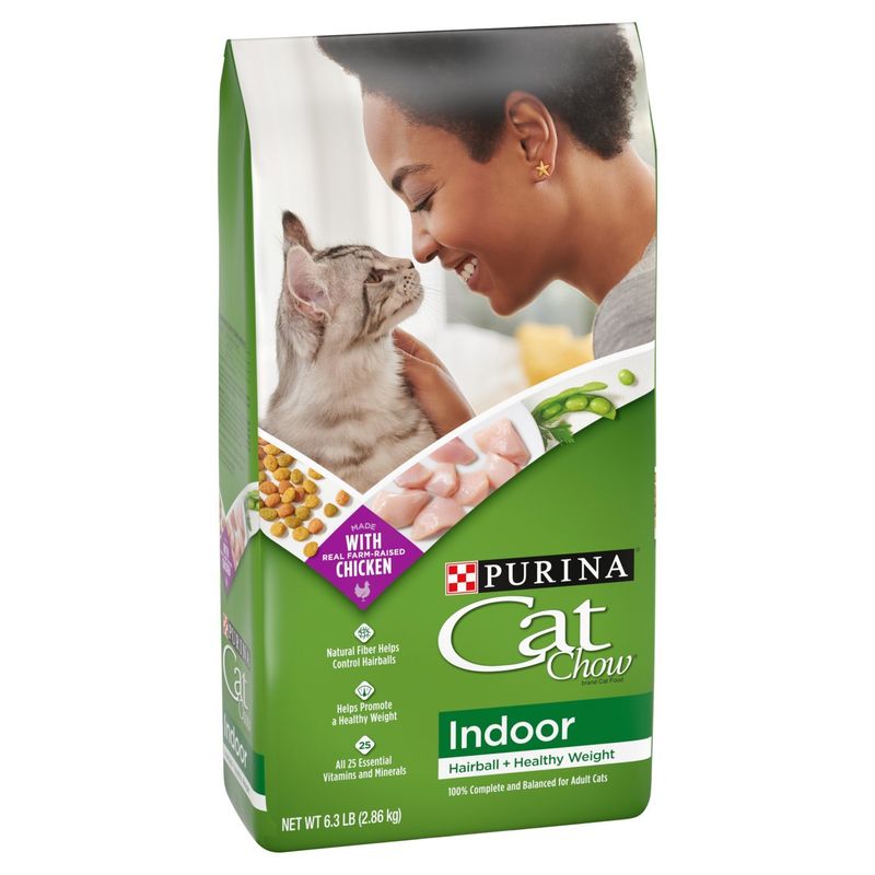 Purina Cat Chow Indoor Hairball + Healthy Weight Cat Food, 6.3 lb