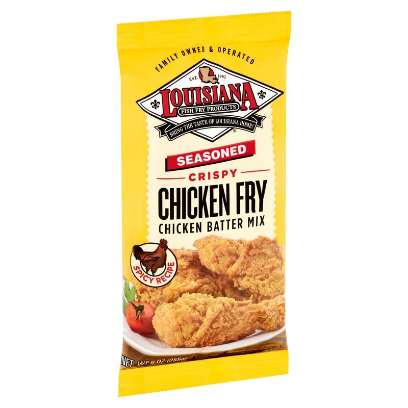 Louisiana Fish Fry Products Seasoned Crispy Chicken Fry Chicken Batter Mix, 9 oz