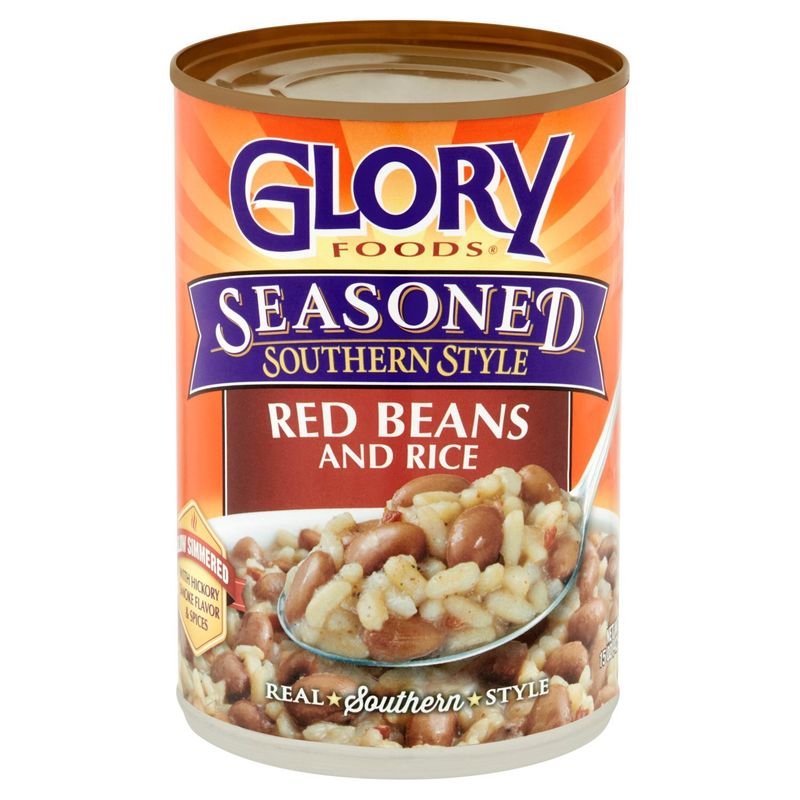 Glory Foods Seasoned Southern Style Red Beans and Rice, 15 oz