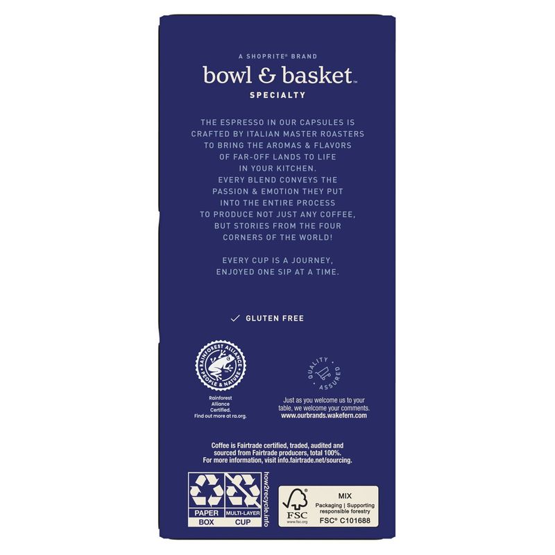 Bowl &amp; Basket Specialty Selezione 1860 Aluminum Espresso Capsules, 0.194 oz, 10 count