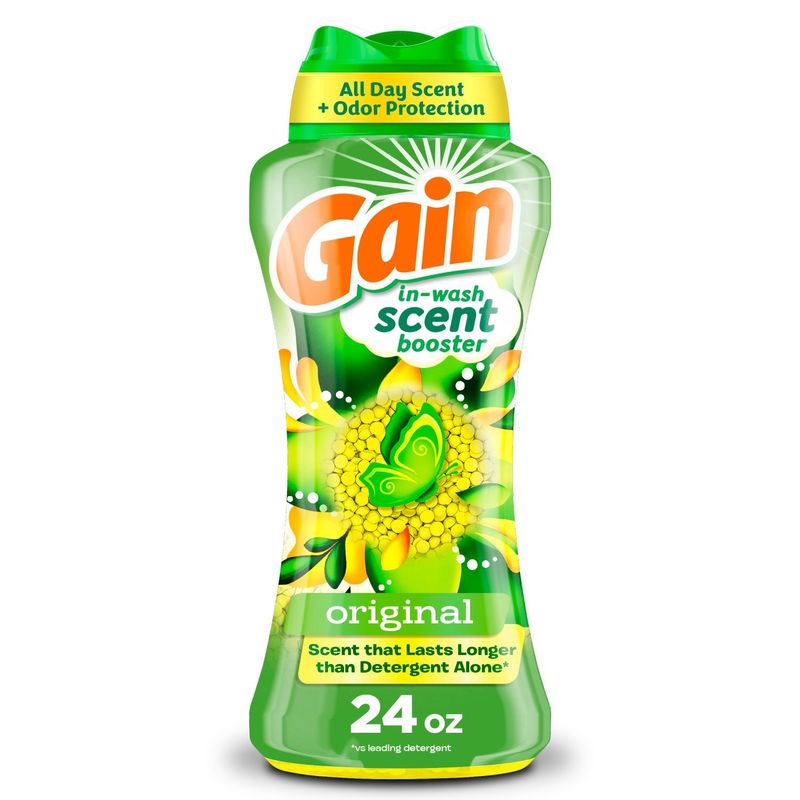 Gain In-Wash Laundry Scent Booster, Original Scent, 24.0 OZ, Fresh Extender + Odor Protection