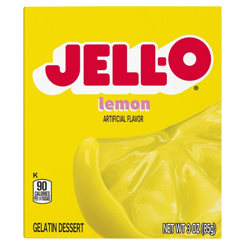 Jell-O Lemon Gelatin Dessert, 3 oz
