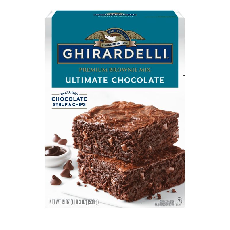 GHIRARDELLI Ultimate Chocolate Premium Brownie Mix, 19 oz