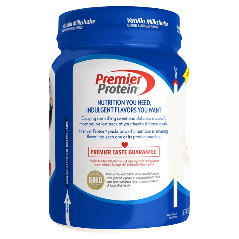 Premier Protein Vanilla Milkshake Protein Powder, 23.3 oz