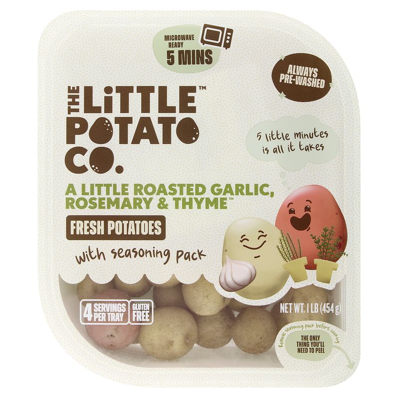 The Little Potato Co. Garlic Rosemary &amp; Thyme Fresh Potatoes with Seasoning Pack, 1 lb