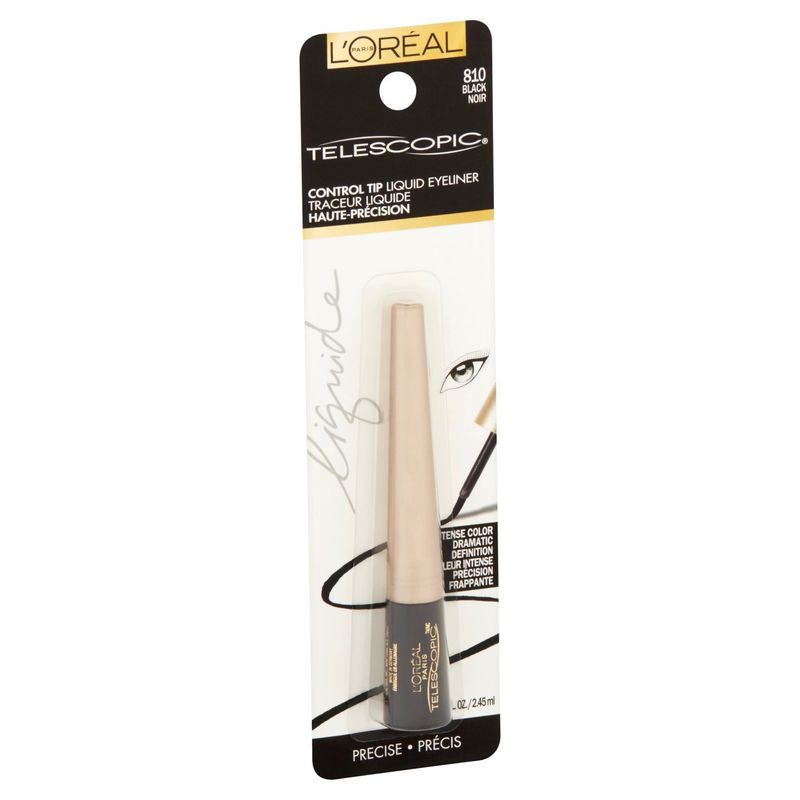 L'Oréal Paris Telescopic Black 810 Control Tip Liquid Eyeliner, 0.08 fl oz