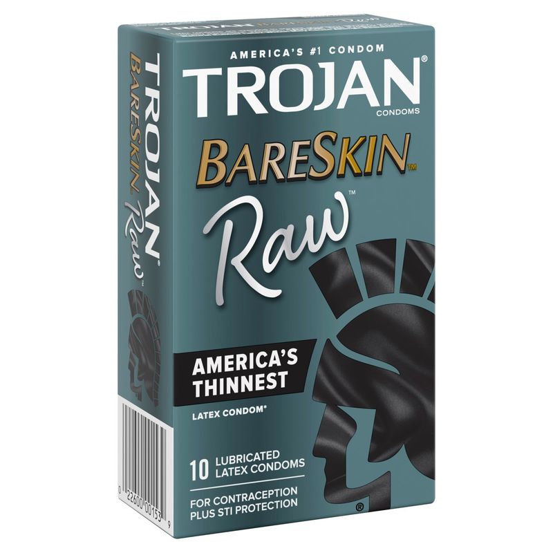 Trojan BareSkin Raw Condoms, 10 count