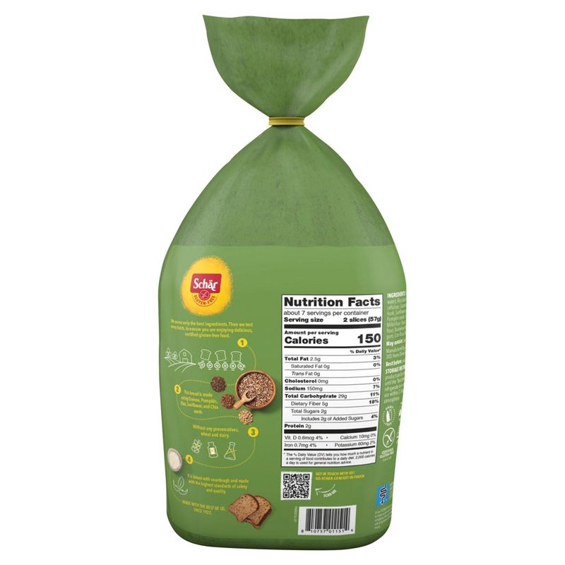 Schär Gluten-Free Artisan Baker 10 Grains &amp; Seeds Bread, 14.1 oz