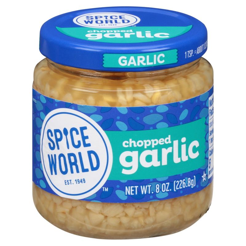 Spice World Chopped Garlic, 8 oz