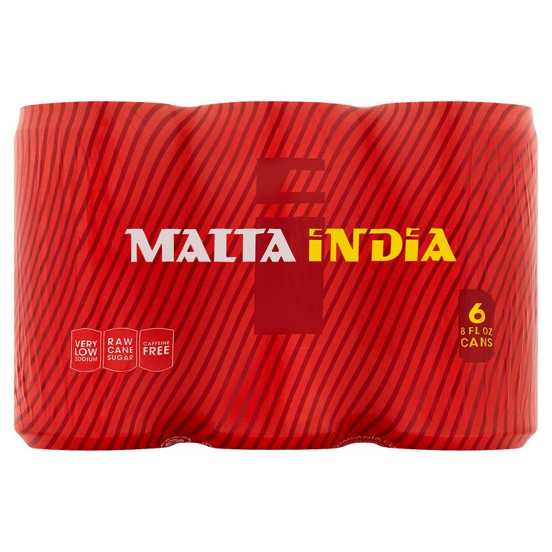 Malta India Malt Beverage, 8 fl oz, 6 count