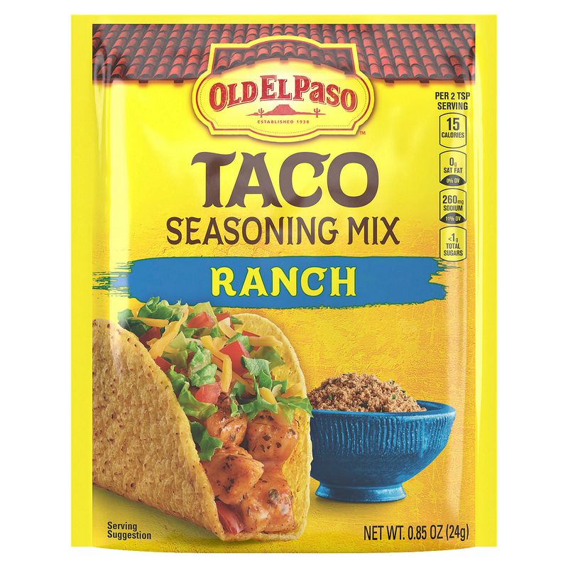 Old El Paso Ranch Taco Seasoning Mix, 0.85 oz