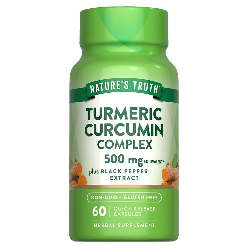 Nature's Truth Turmeric Curcumin Complex Herbal Supplement, 500 mg, 60 count